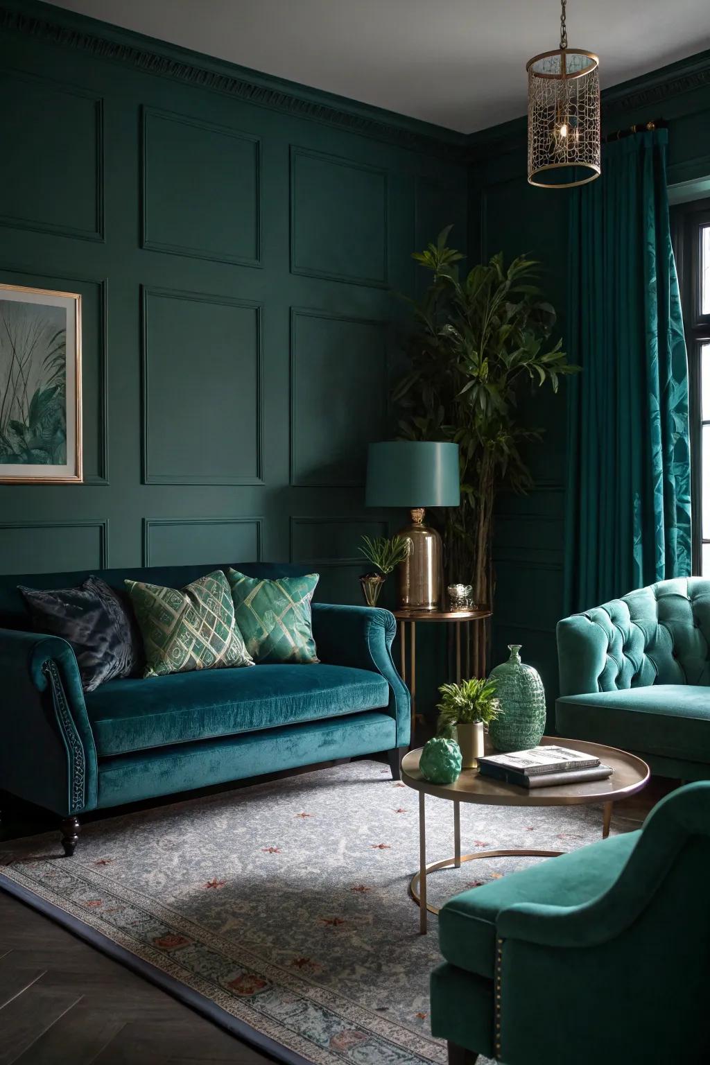 Brooding tones introduce depth and refinement to your lounge.