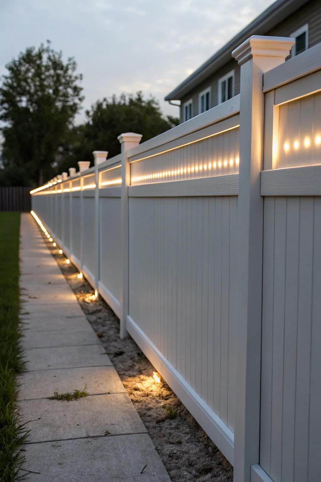 Diode bars present seamless, modern illumination.
