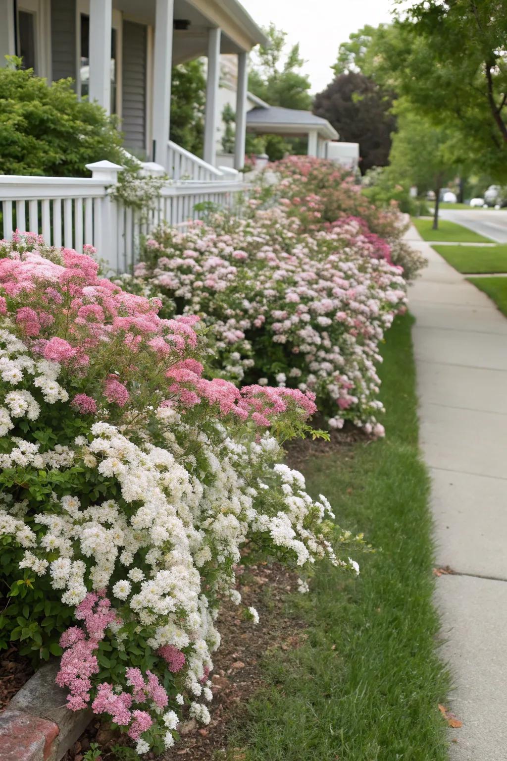 Spirea offers easy-care blooms and beauty.