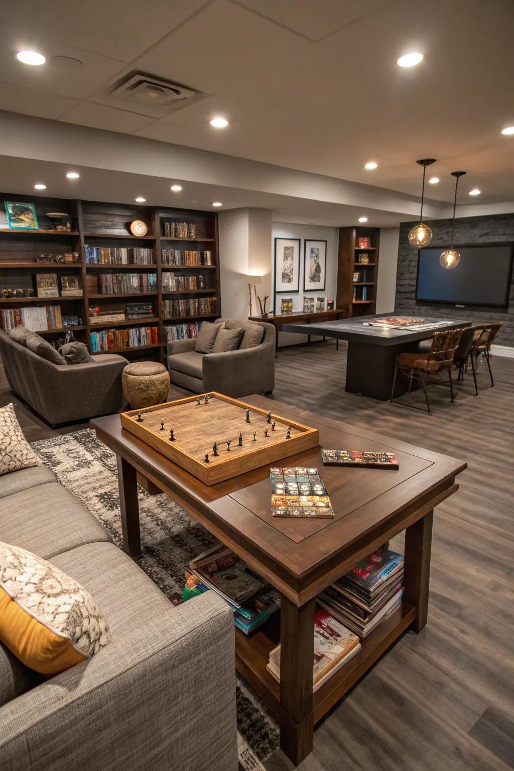 The right flooring enhances both the look and practicality of your game room.