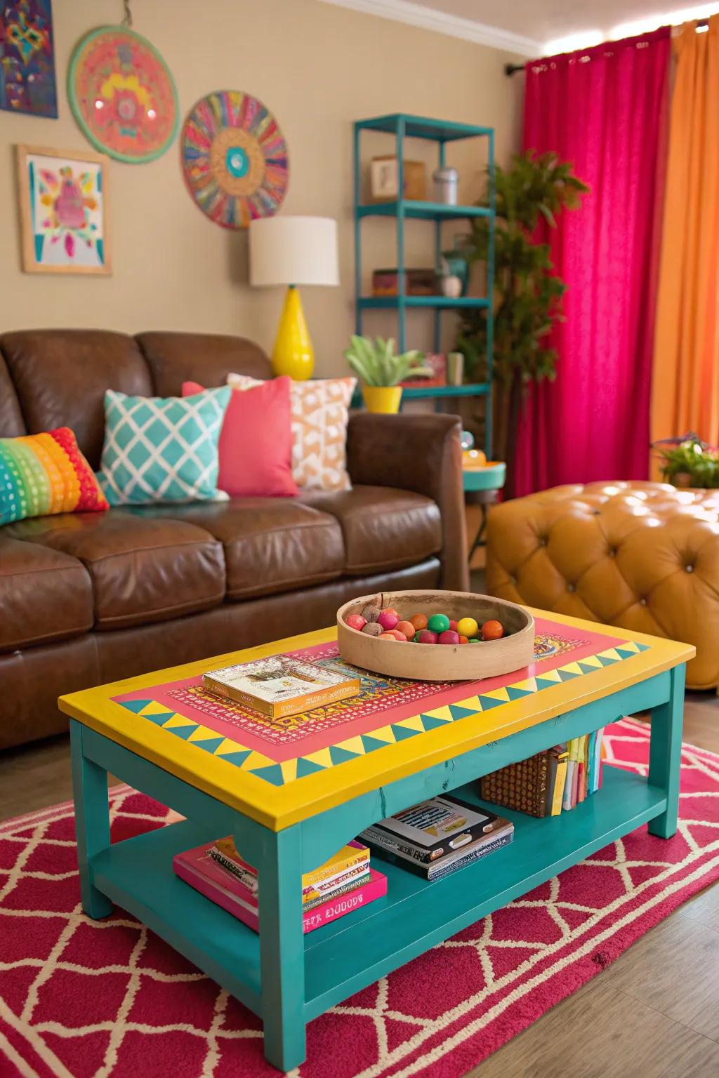 Bright colors add energy and personality to any room.