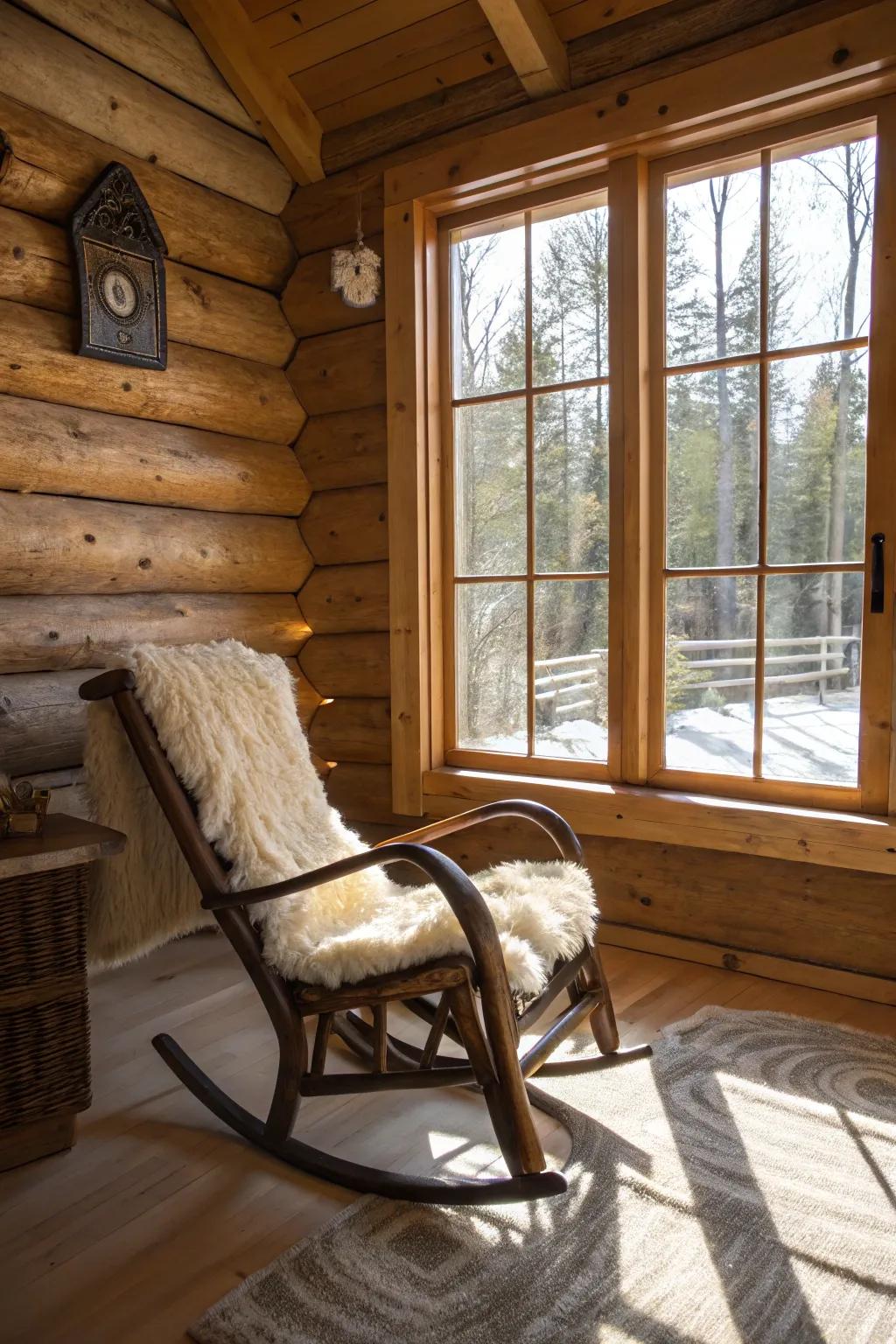 A snug window corner invites relaxation with a view.