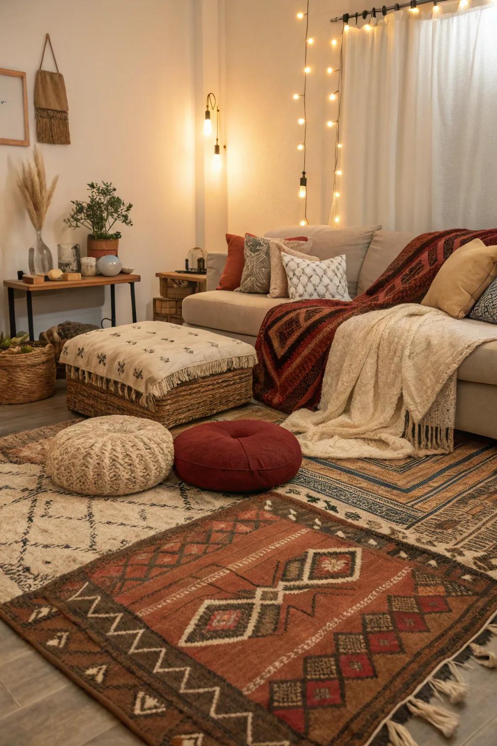 Textures adding warmth and interest.