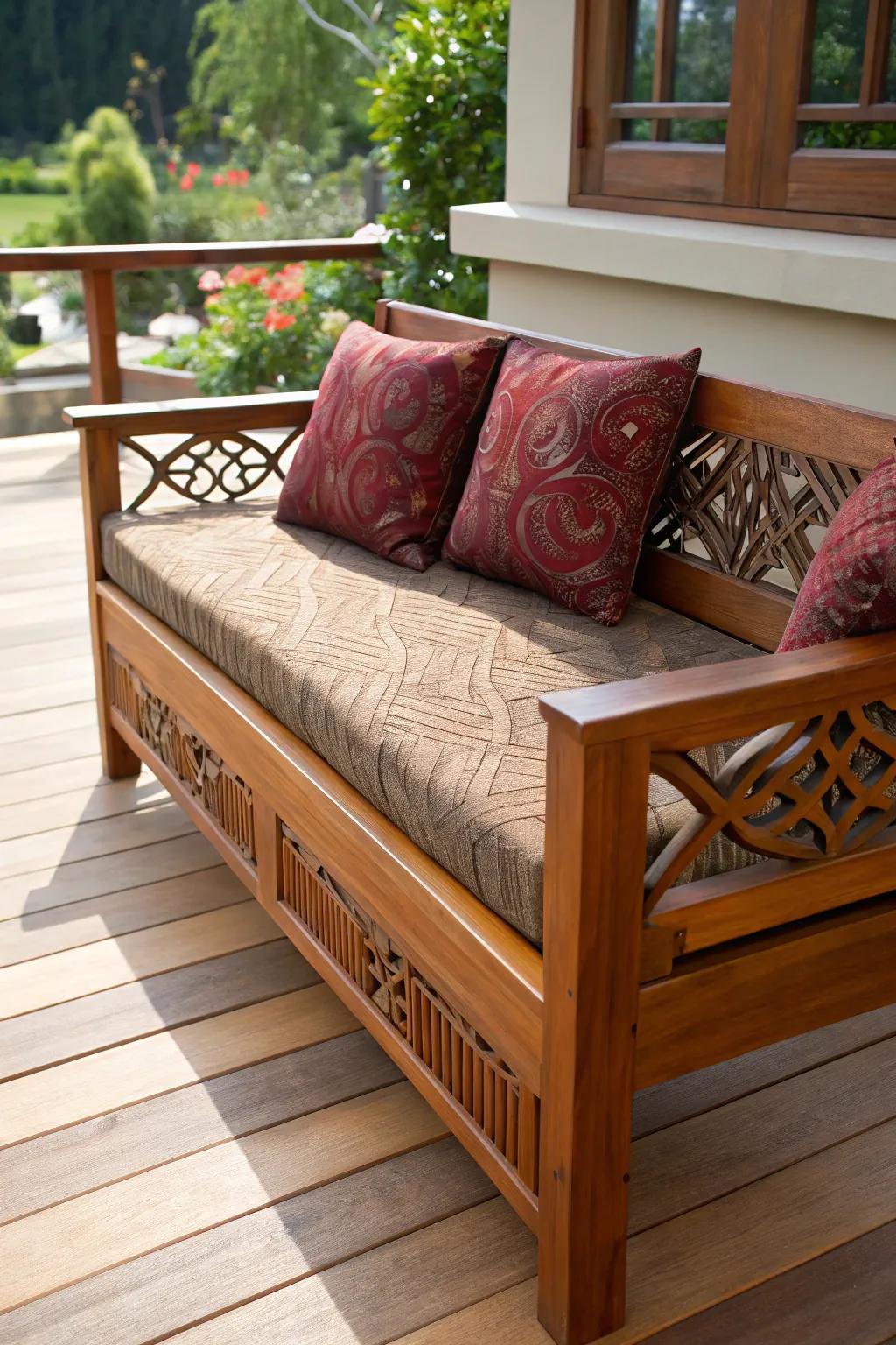 Elevate your deck space with artisan-inspired comfort and style.