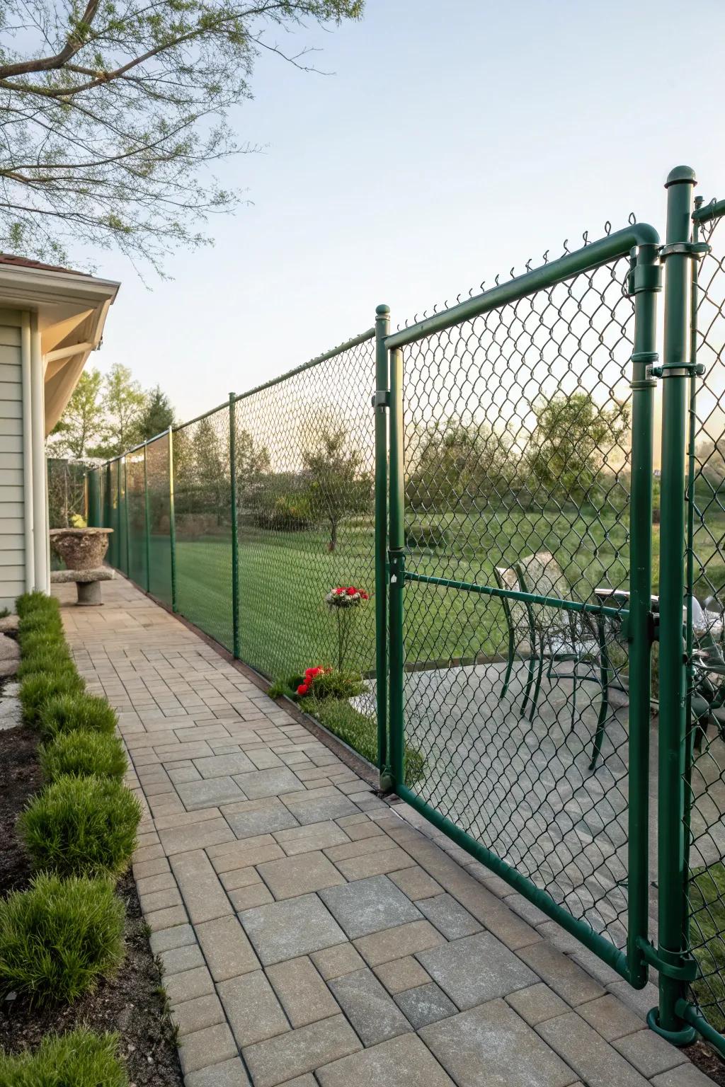 Web link fences are budget-friendly and versatile.