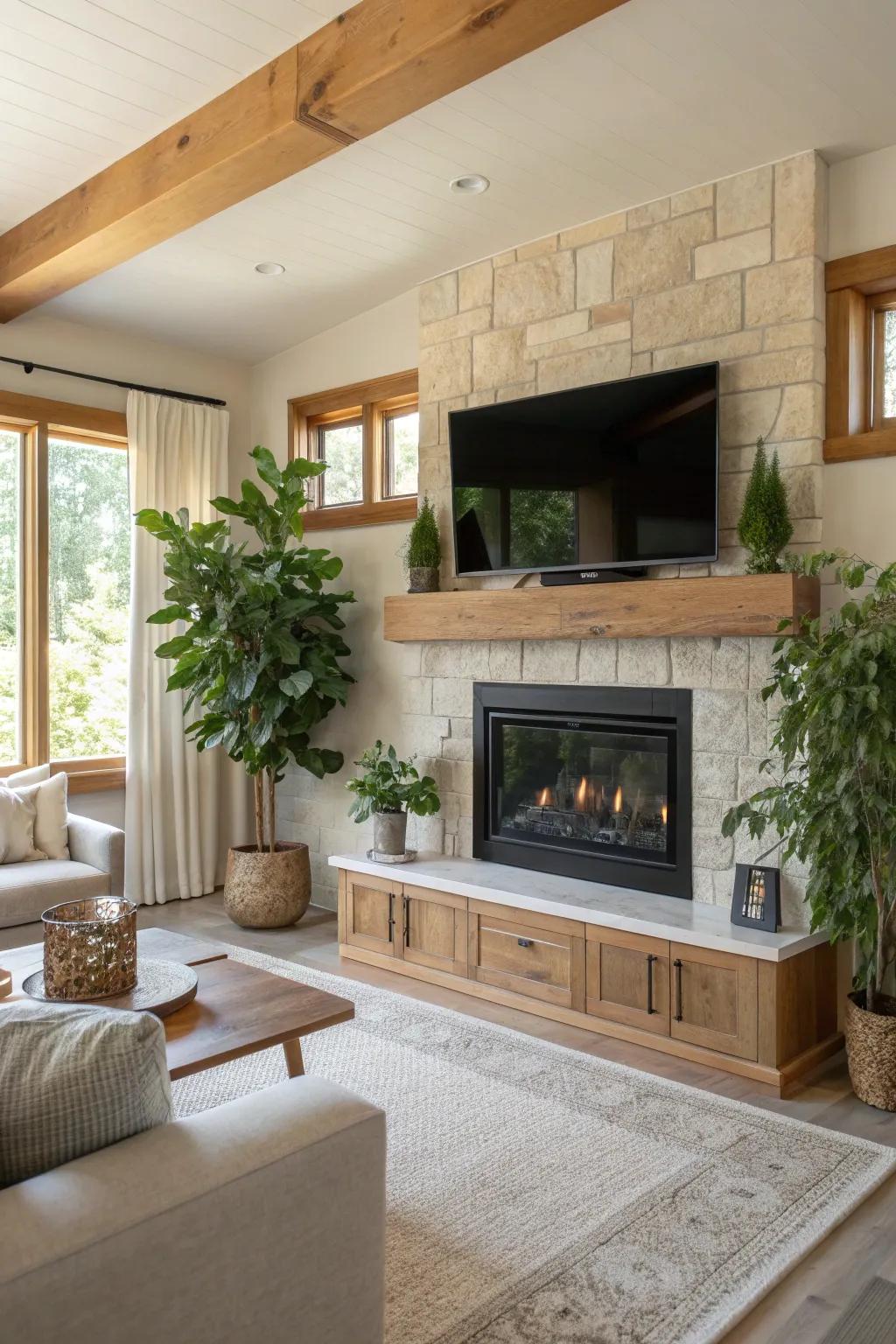 Breathe life into your space with nature-inspired decor. #NaturalVibes #PlantLovers 🌿