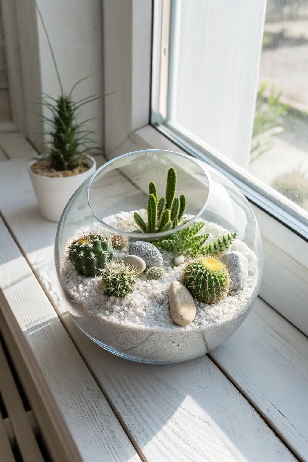 Bring the Wild West to your windowsill with a stunning cactus terrarium!