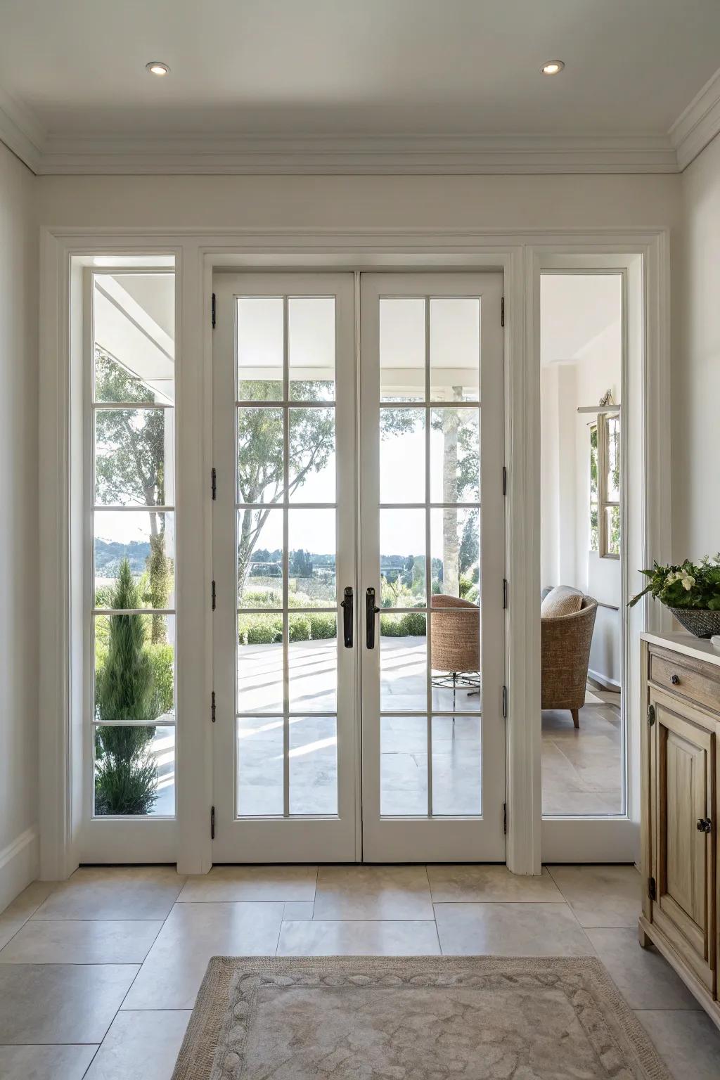 Understated elegance with minimalist French doors