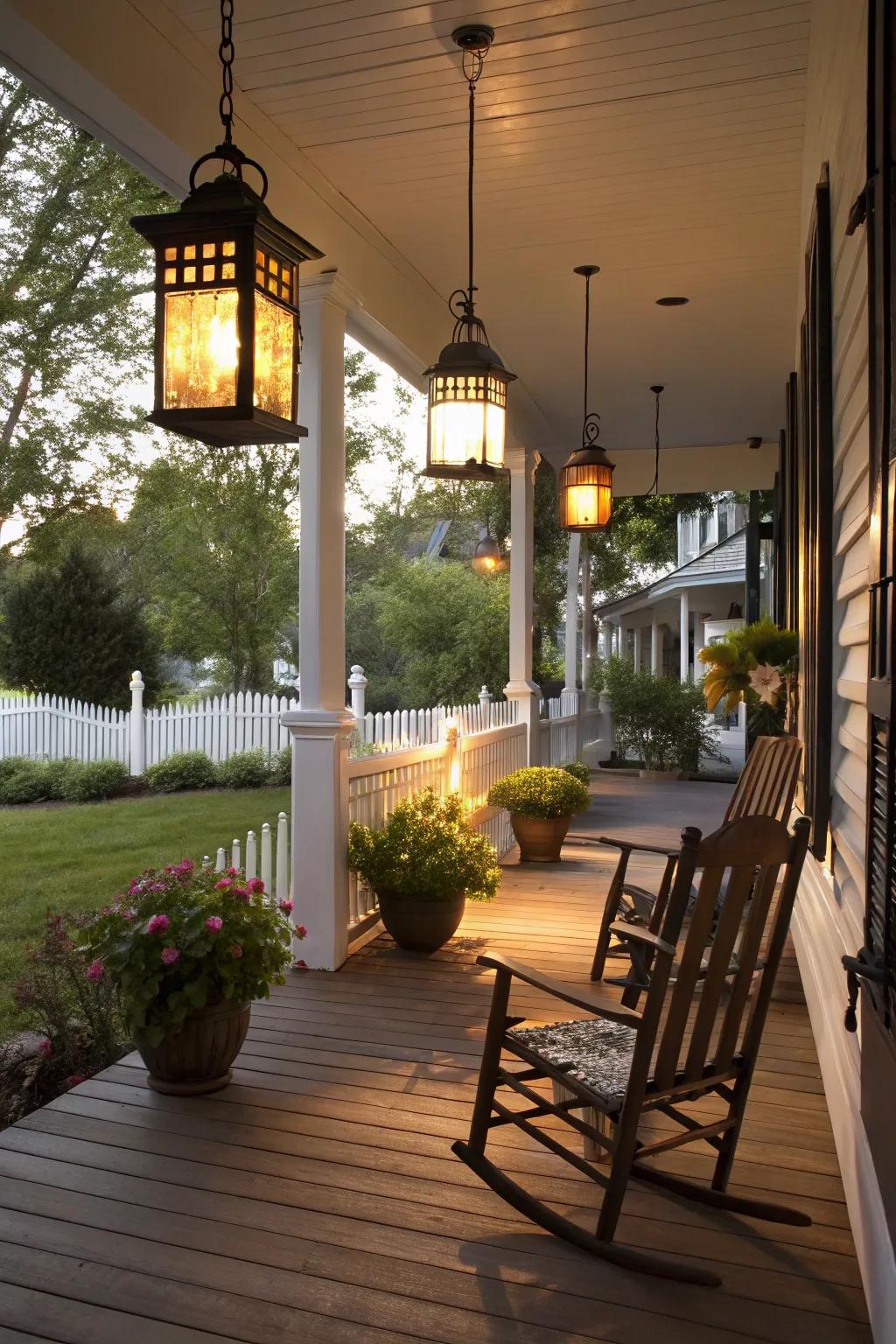 Beacons enrich your porch with warmth and charm.