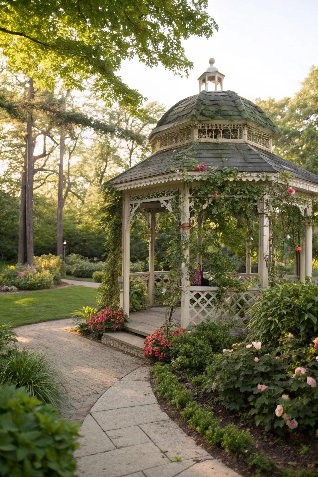 Garden sanctuaries offer a versatile and elegant space in the garden.