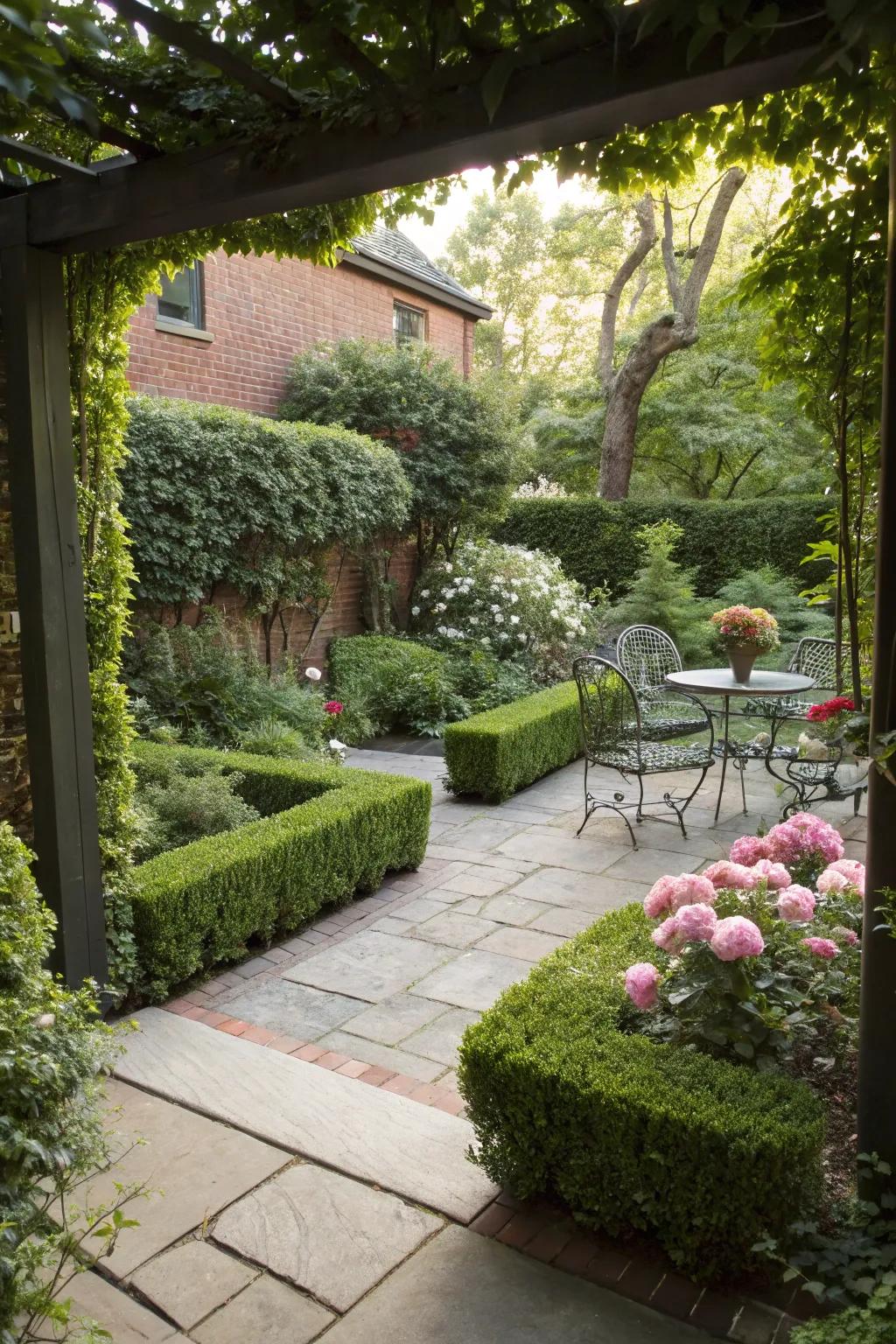 Dwarf hedges are ideal for small garden spaces