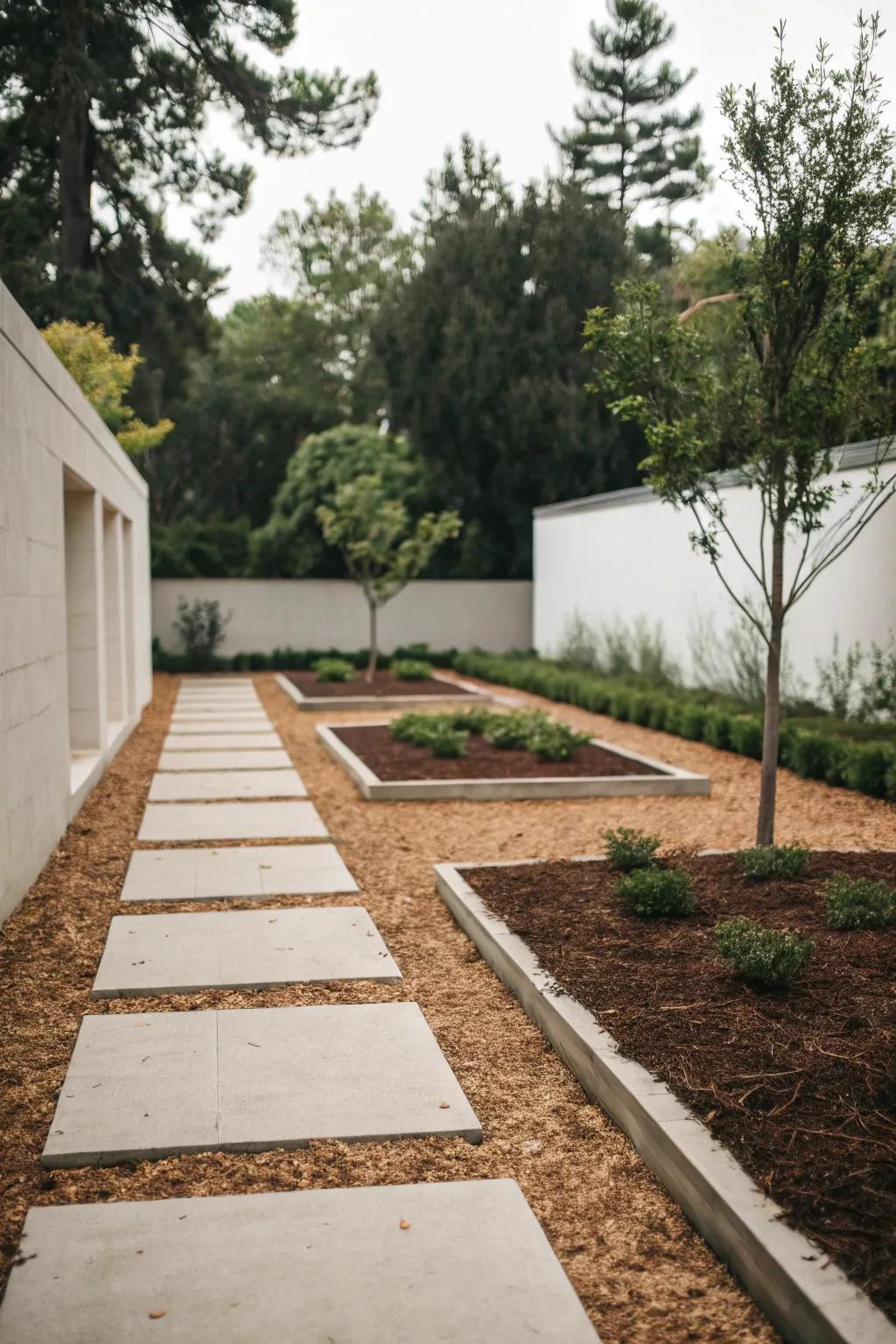 Keep it simple with a minimalist mulch design.