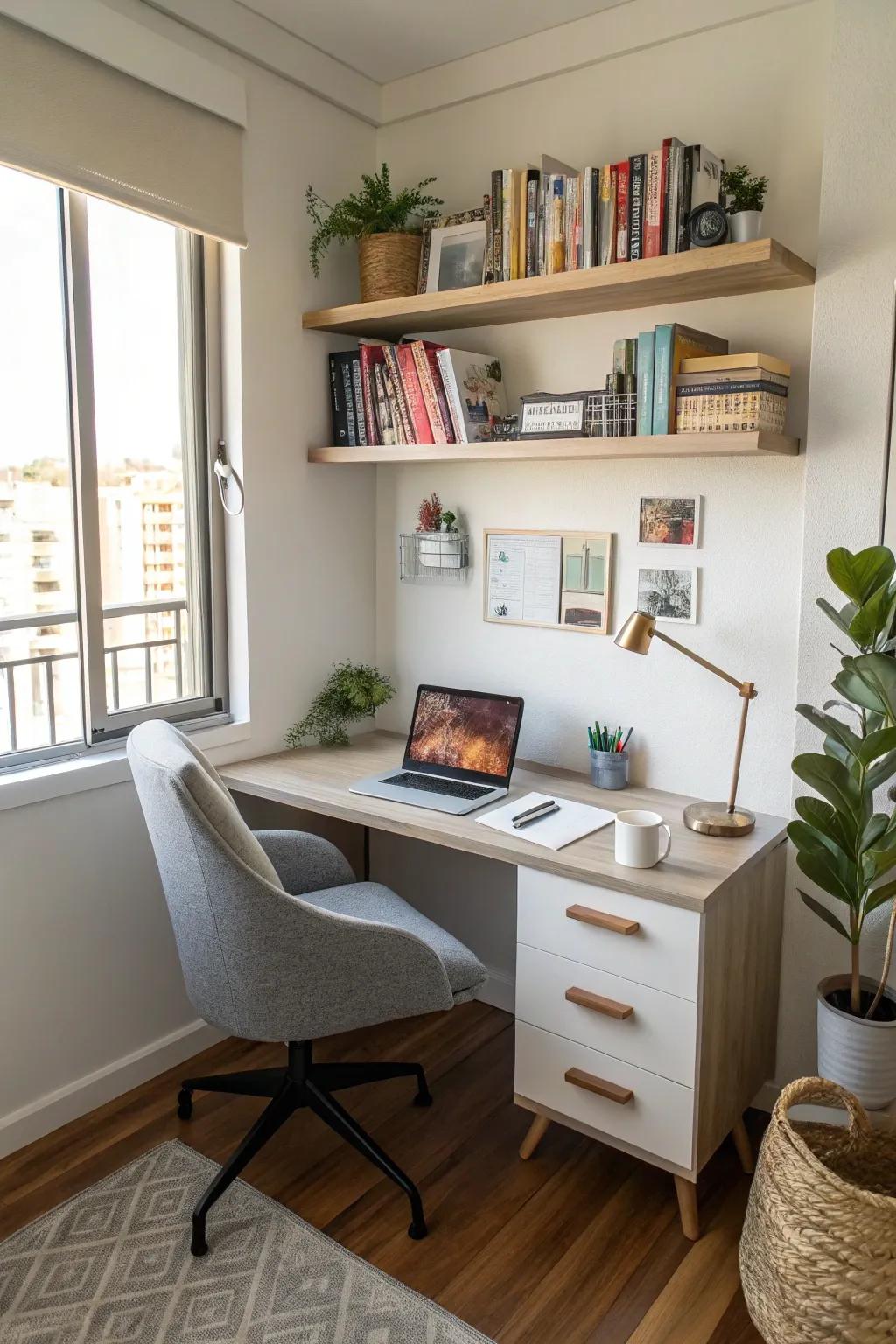 Maximize functionality in a compact area.