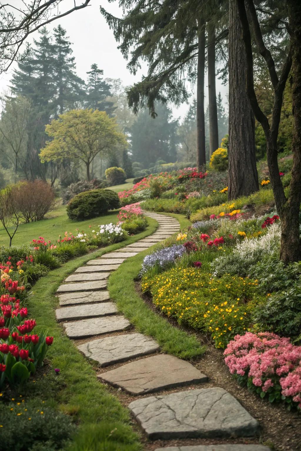 A whimsical garden path inviting exploration.