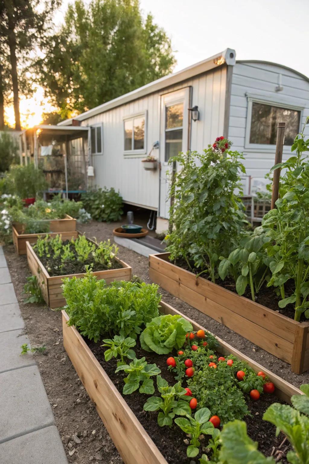An edible garden provides fresh harvests and enriches your landscape with greenery.