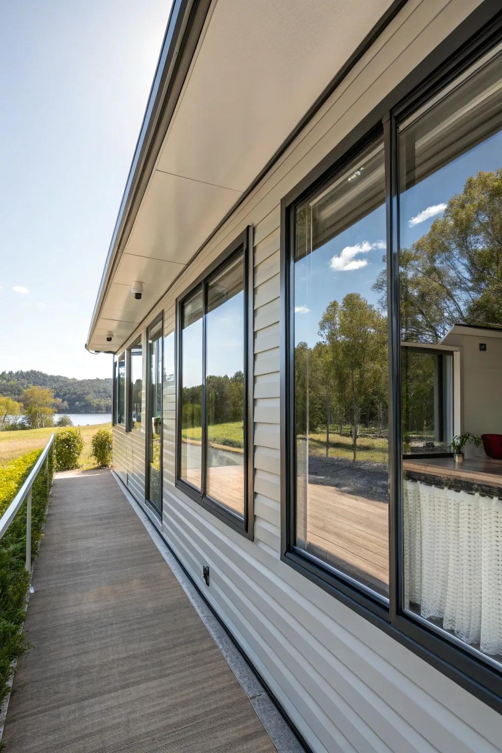 Energy-efficient windows offer style and savings.