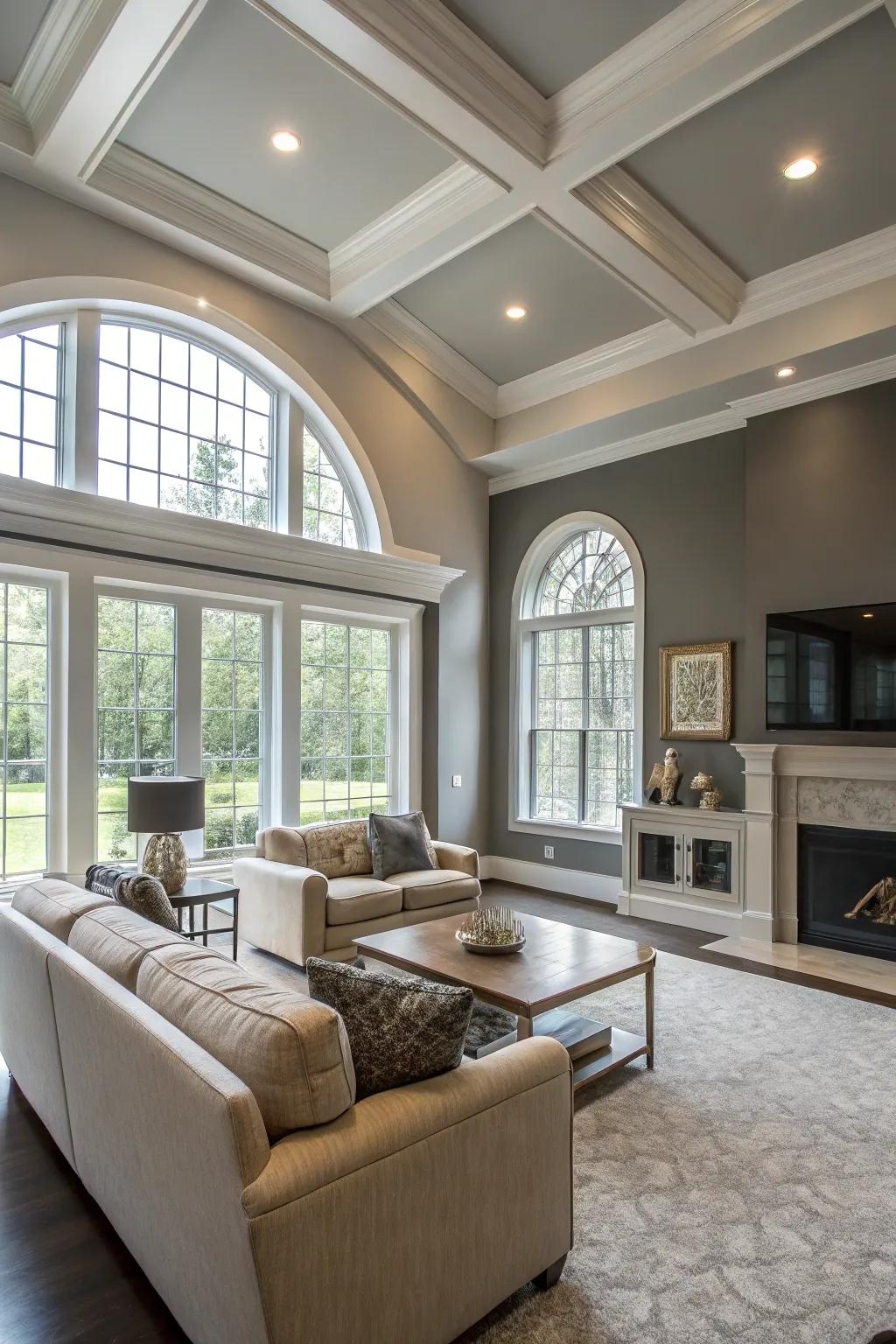 Architectonic attributes stand out when shaded in contrasting shades.