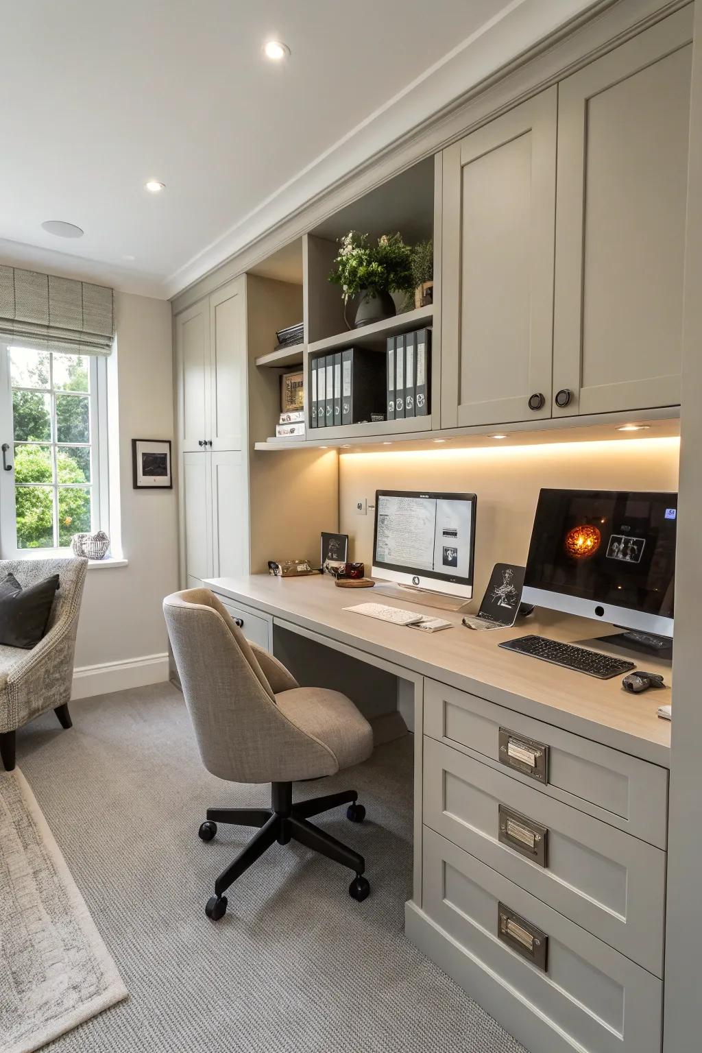 Smart technology integration keeps your office up-to-date.