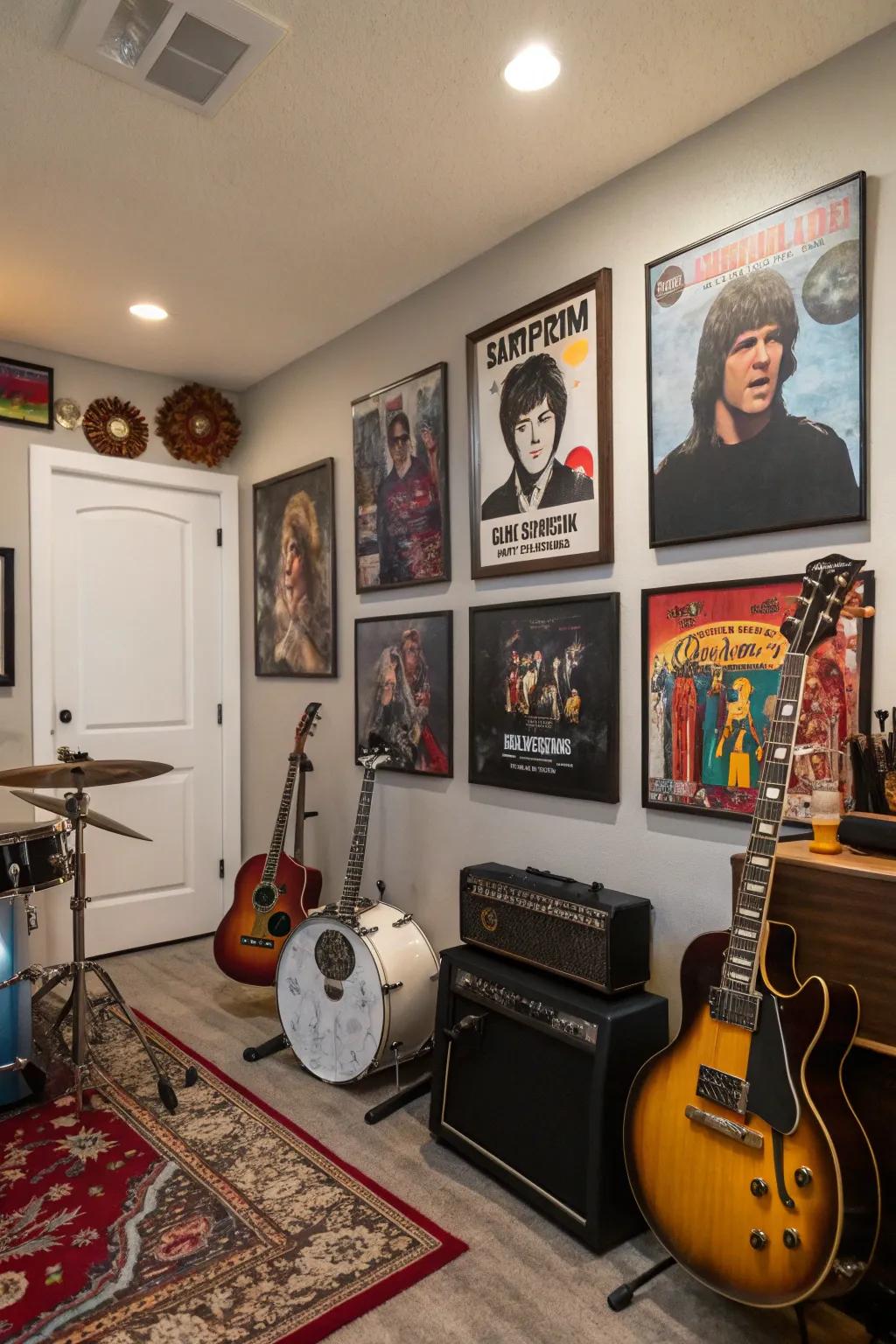 Personal touches make the room feel unique.