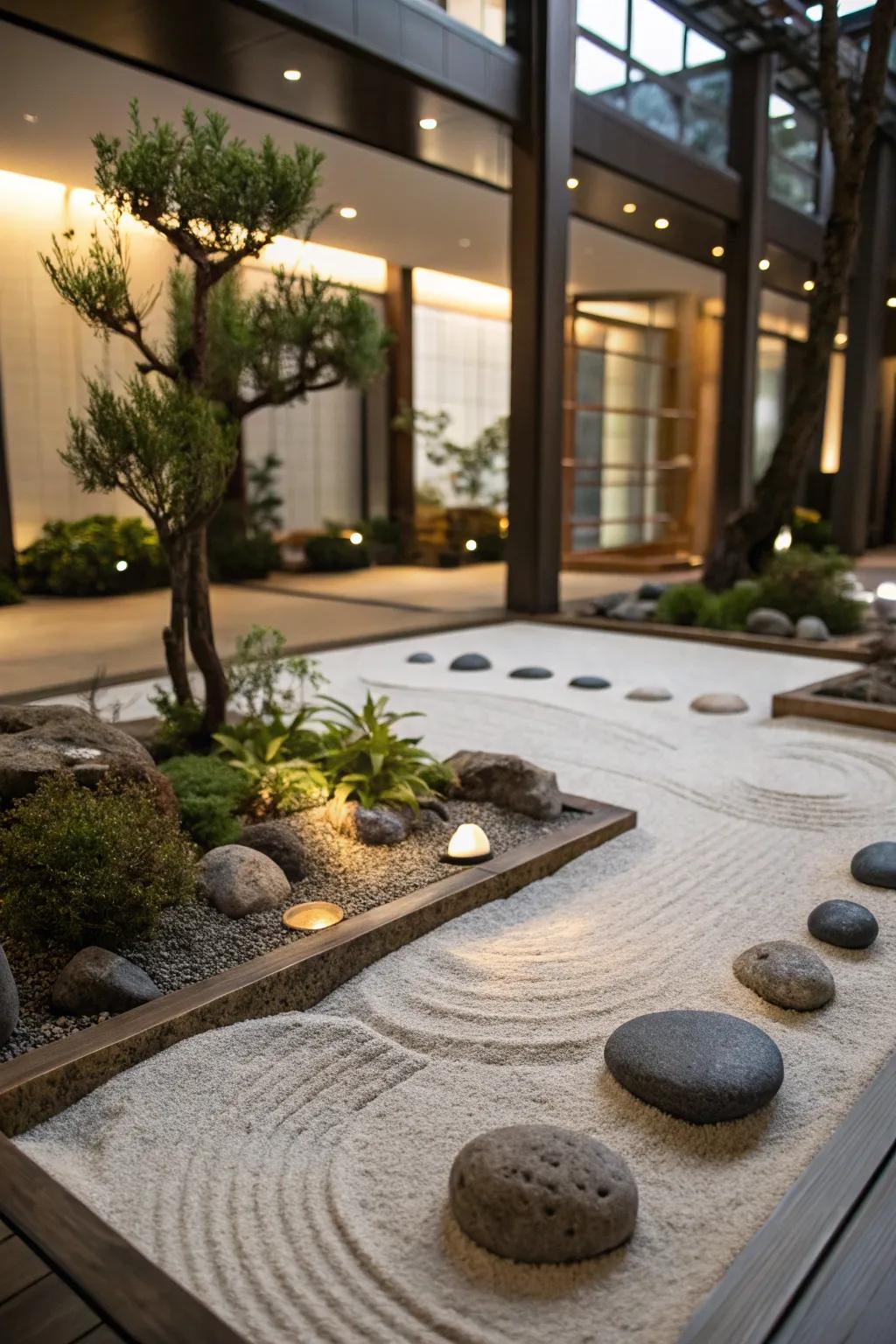 Introduce tranquility to your home with a Zen garden.