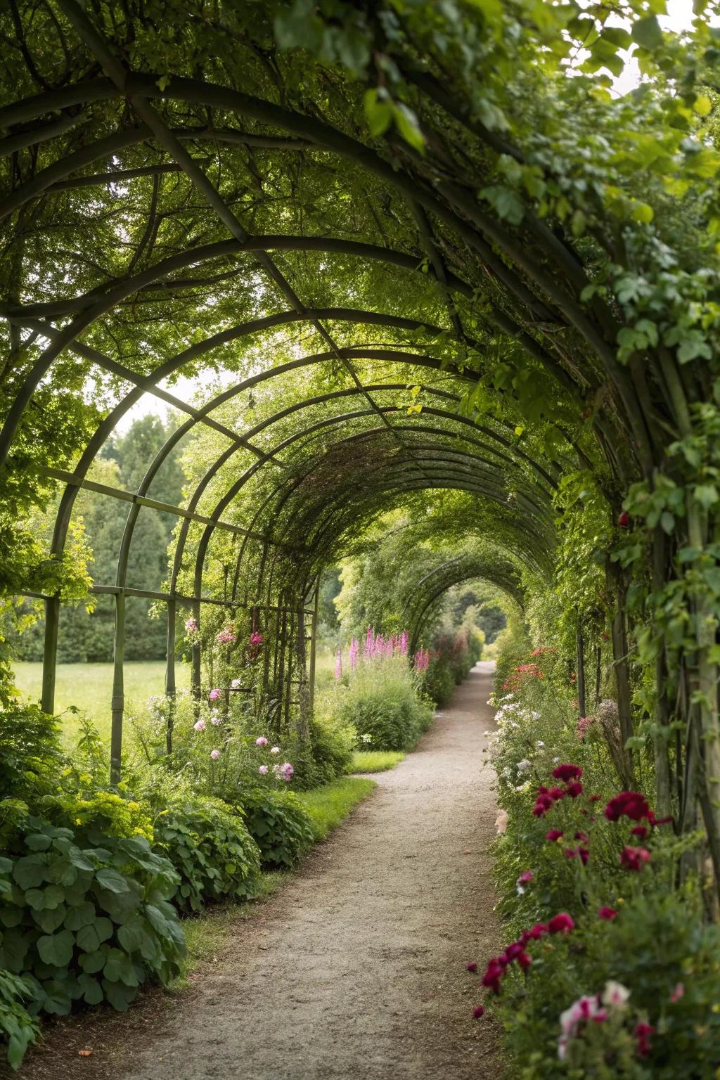 Roam through a spellbinding botanic passage.
