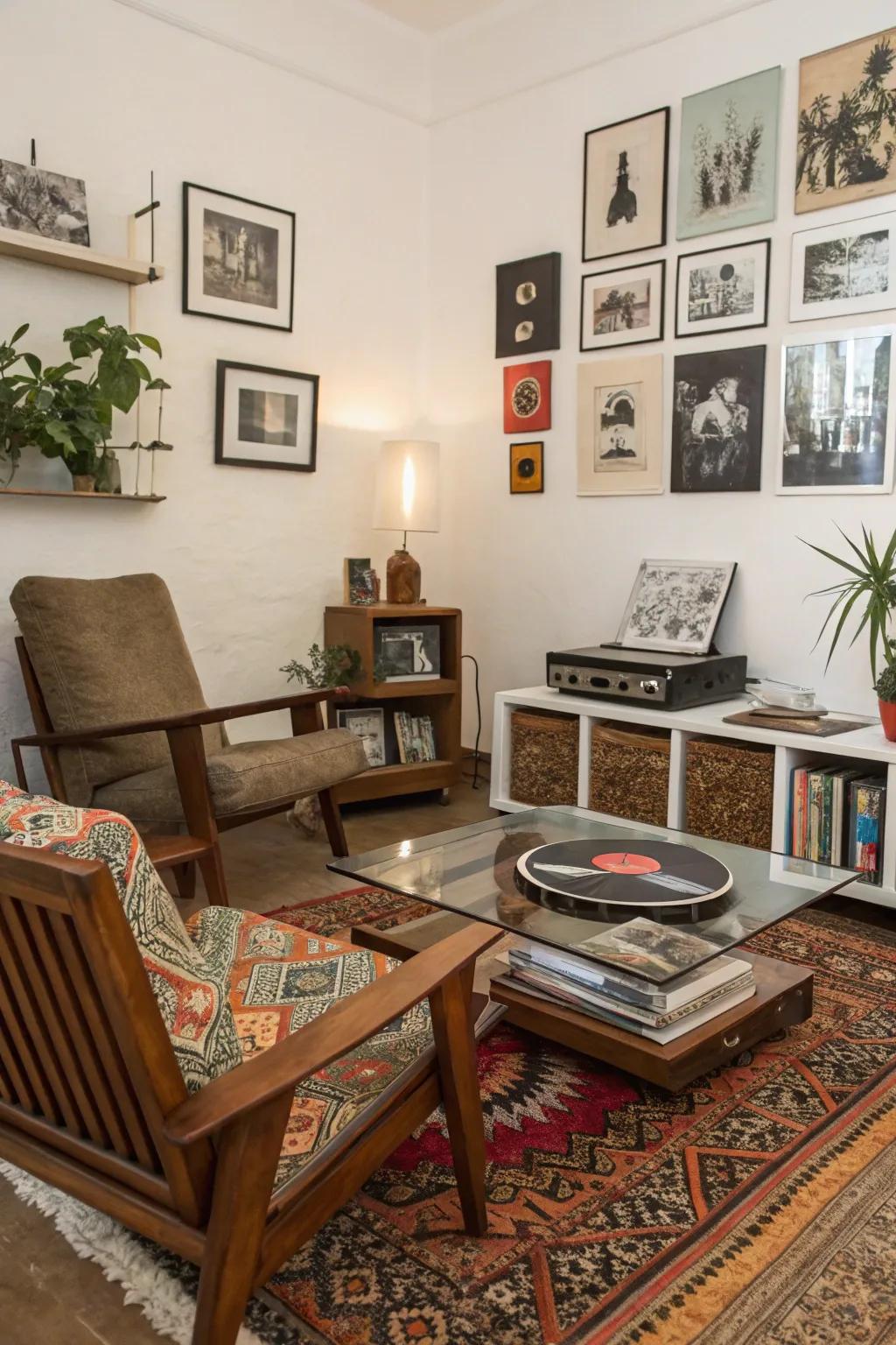 A room where old and new elements are beautifully balanced.