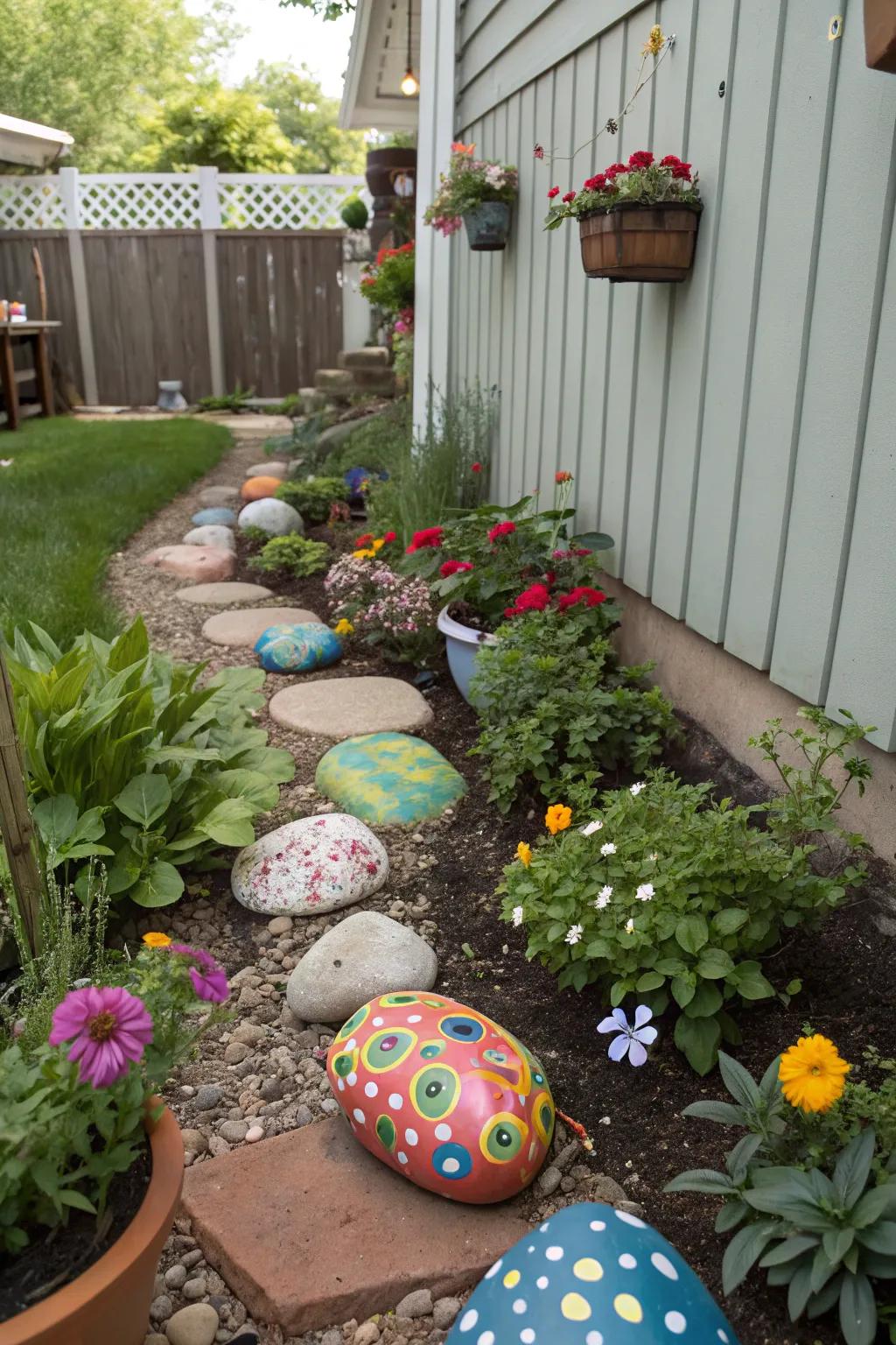 DIY garden art gives your space character and a personal touch.