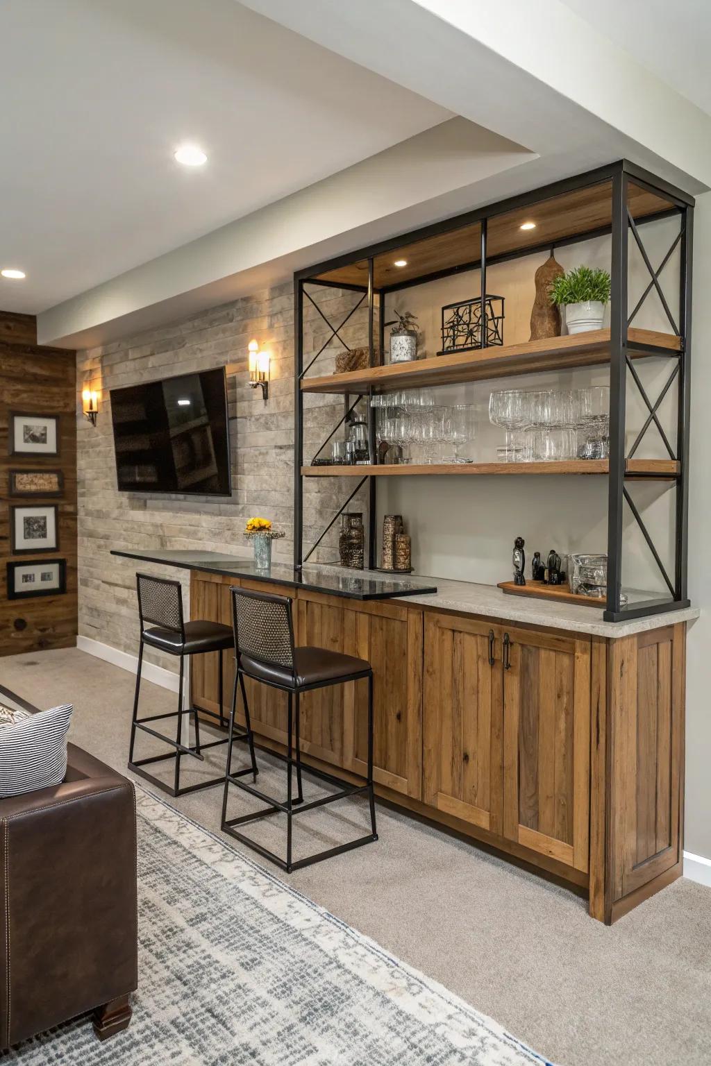 A mix-and-match look adds richness.