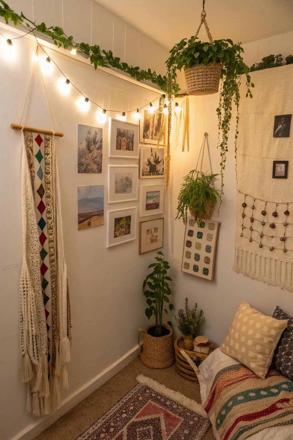 Vertical decorations add flair and style without crowding a space.