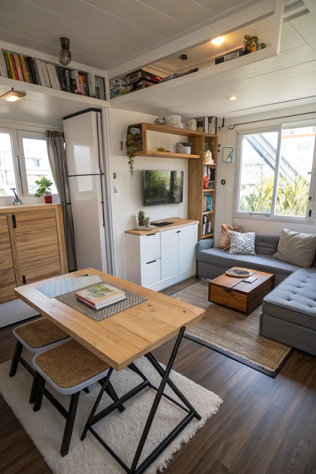 Furniture that can change fits your needs easily.