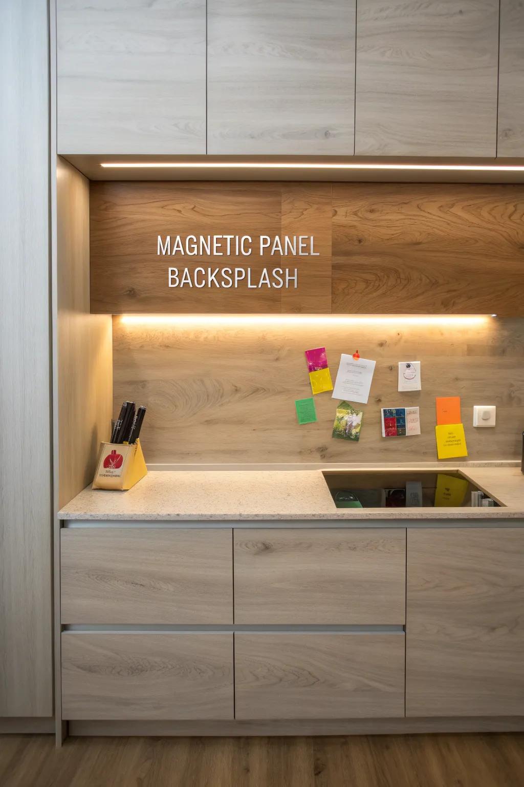 Transform your kitchen with stylish and functional magnetic panels. Perfect for the modern minimalist with a love for bold accents.