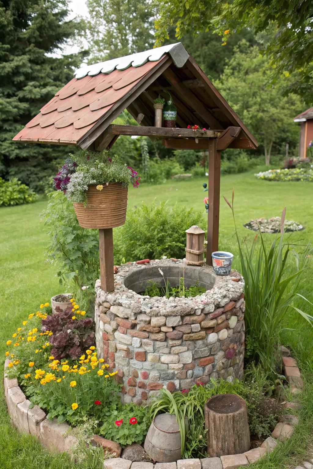 Sustainability shines with this recycled-material well cover.