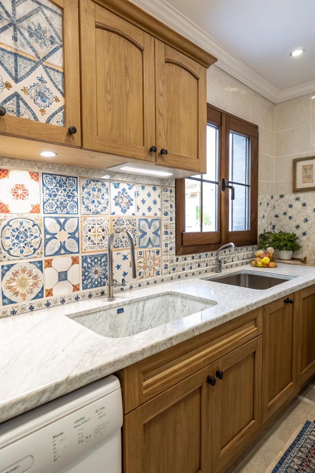 Decorative brickwork offers both artistic appeal and functionality, making your kitchen unique and inviting.