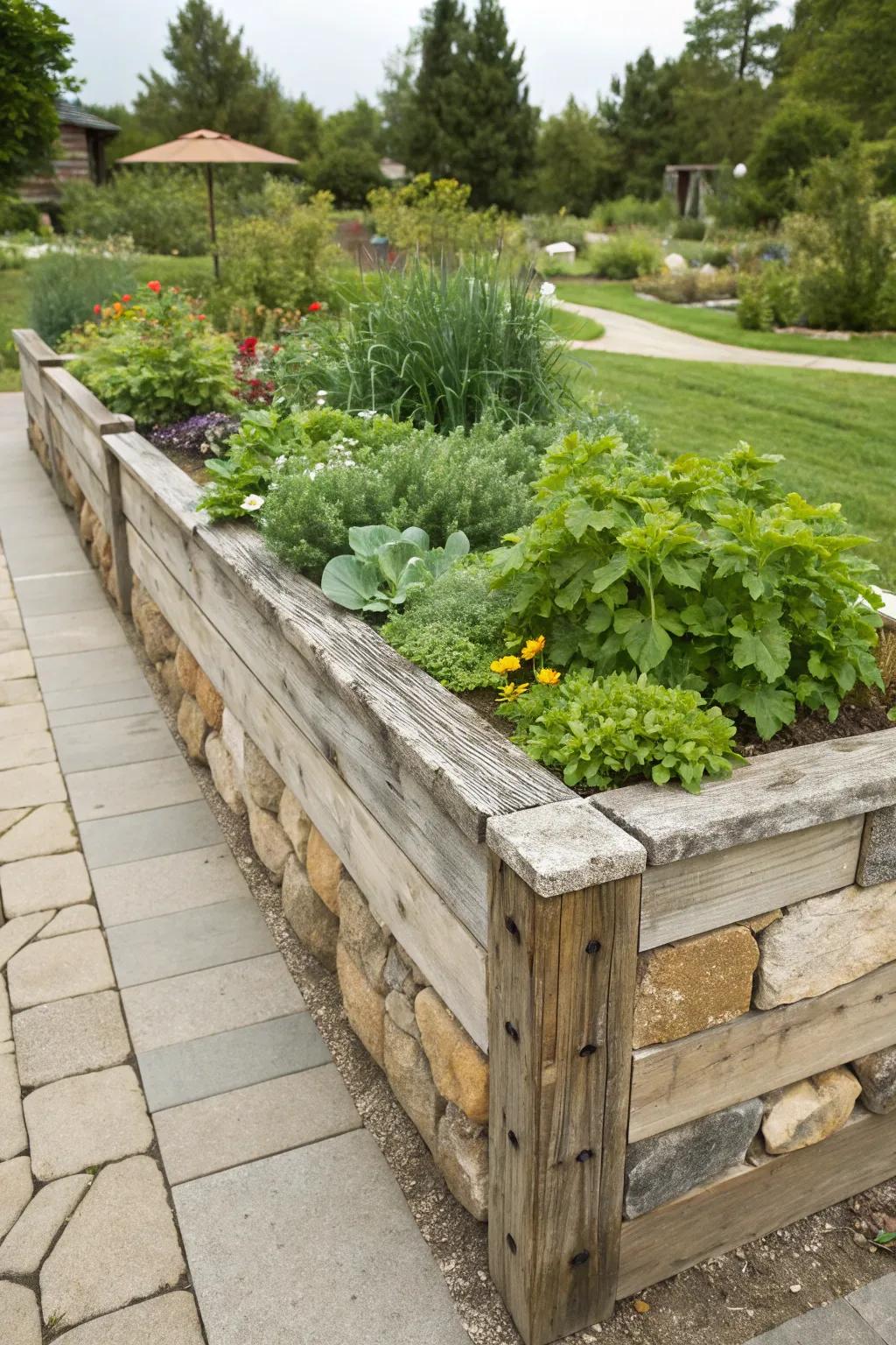 The interplay of rock and woodland yields stunning garden beds.
