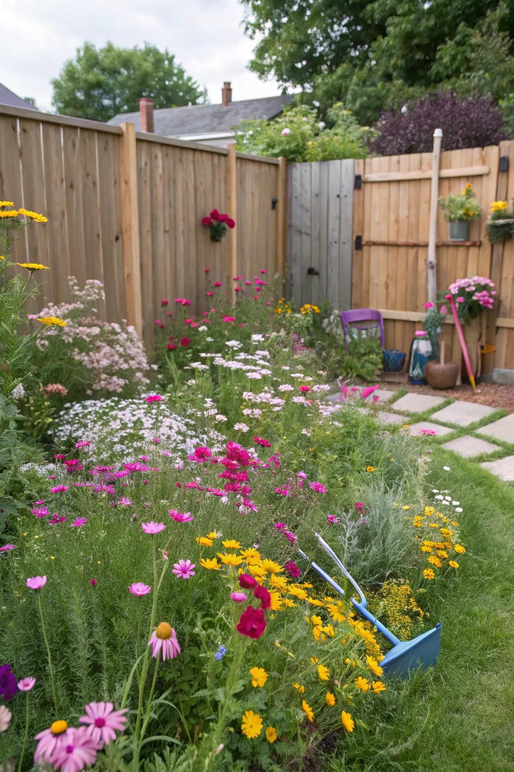 A wildflower garden delivers natural beauty and wildlife to your garden.