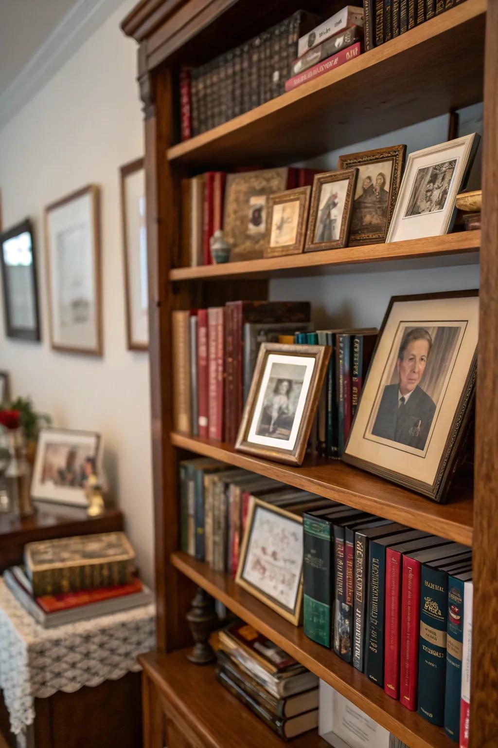 Personal items add character to your library.