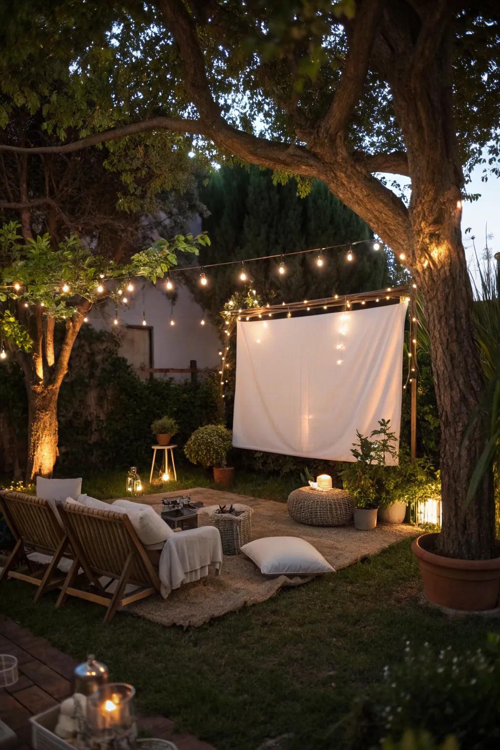 An outdoor theater turns your garden into a movie-loving haven.