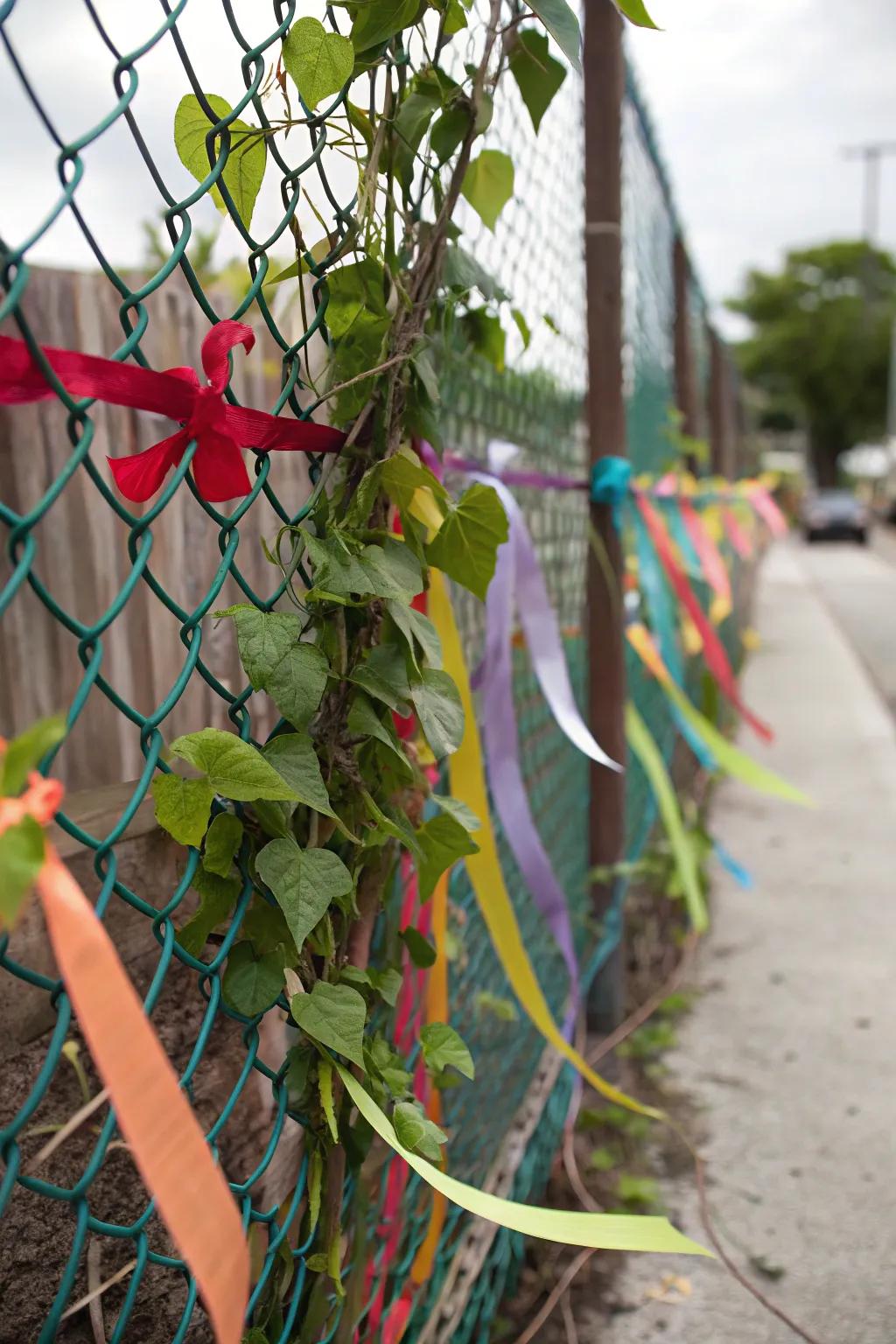 Elevate your space with budget-friendly flair: a creative twist on plastic mesh fencing.