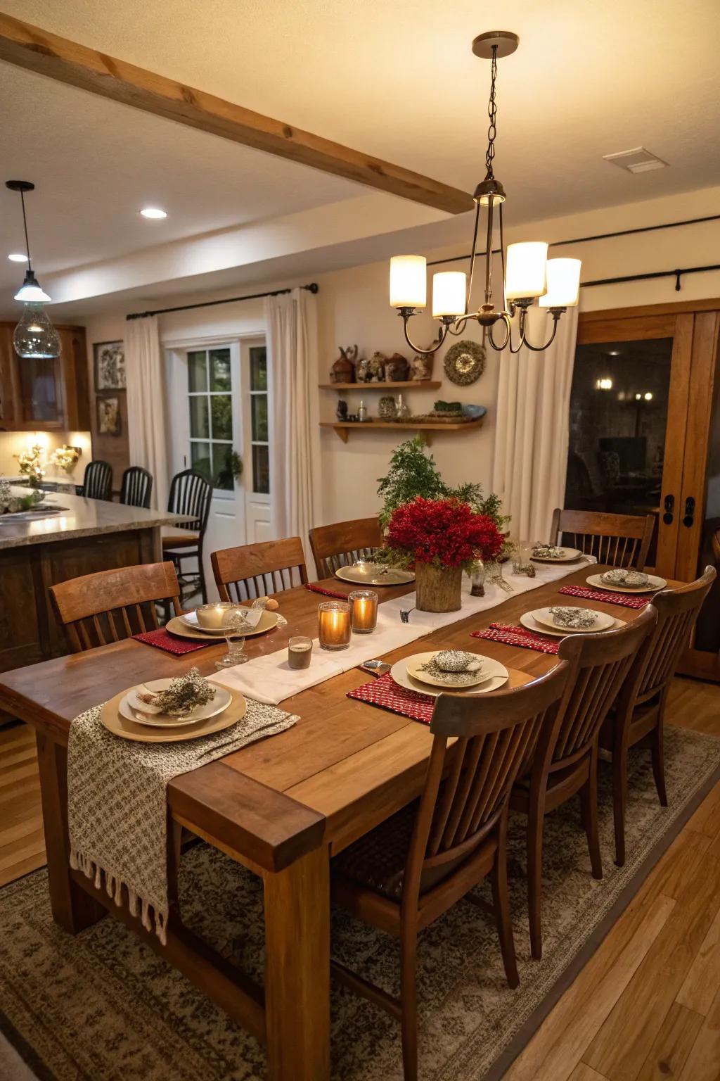 A well-designed gathering space fosters connection and warmth.