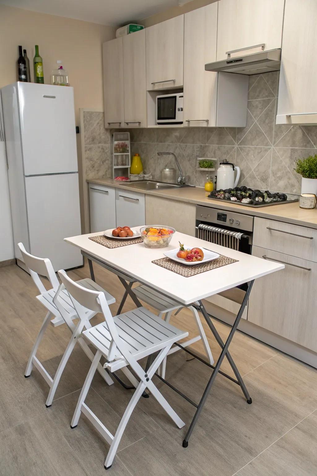 Flexible furniture: Make the most of your kitchen space.