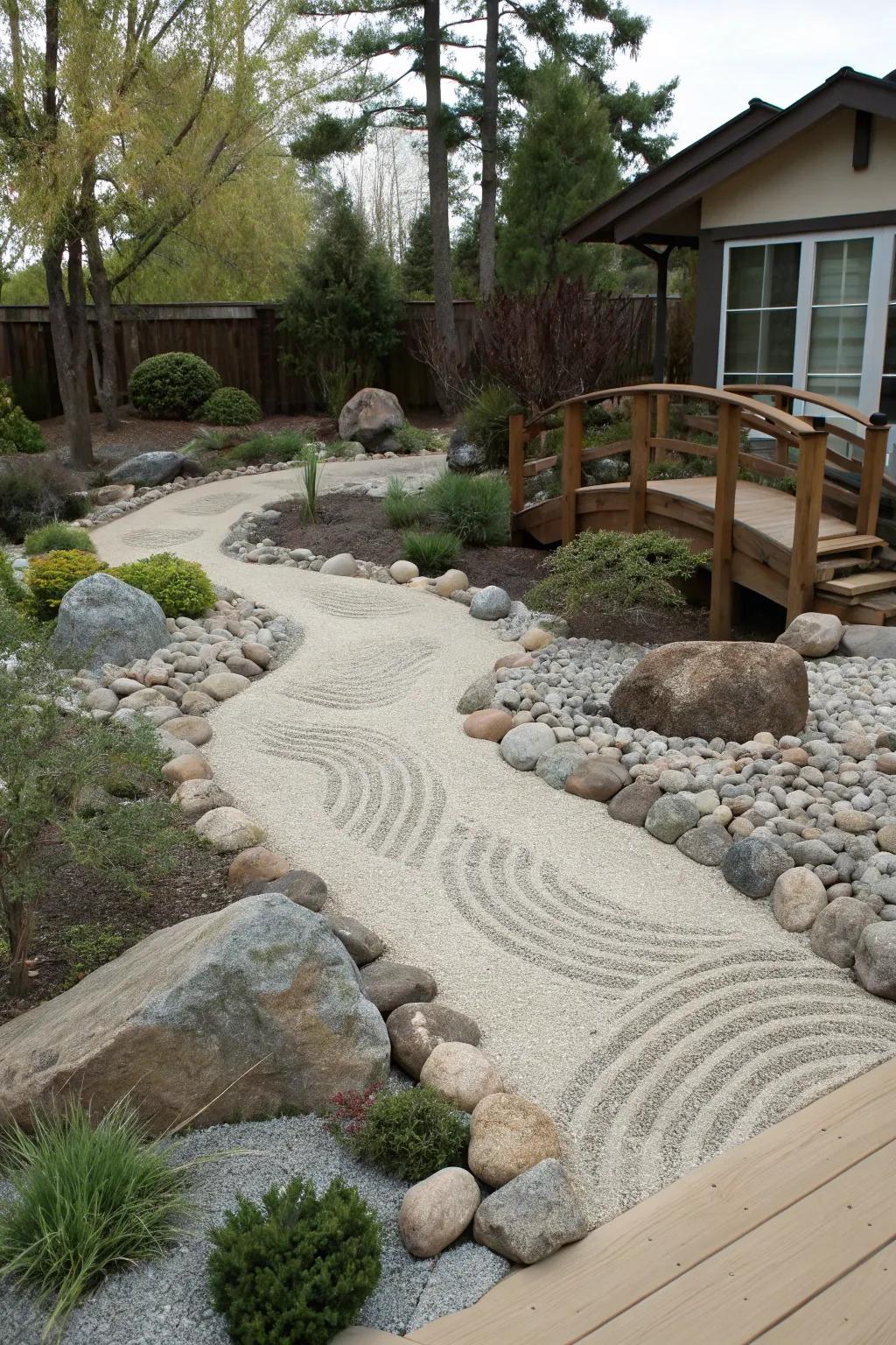 A Zen retreat brings peace to your front yard.