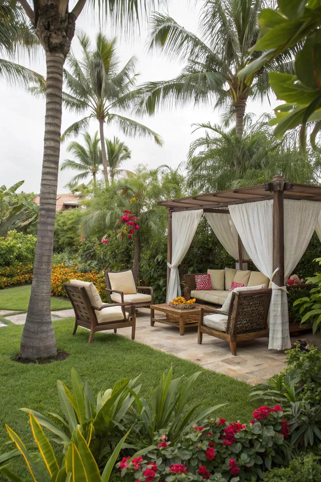 A chilling zone is perfect for entertaining and relaxing.