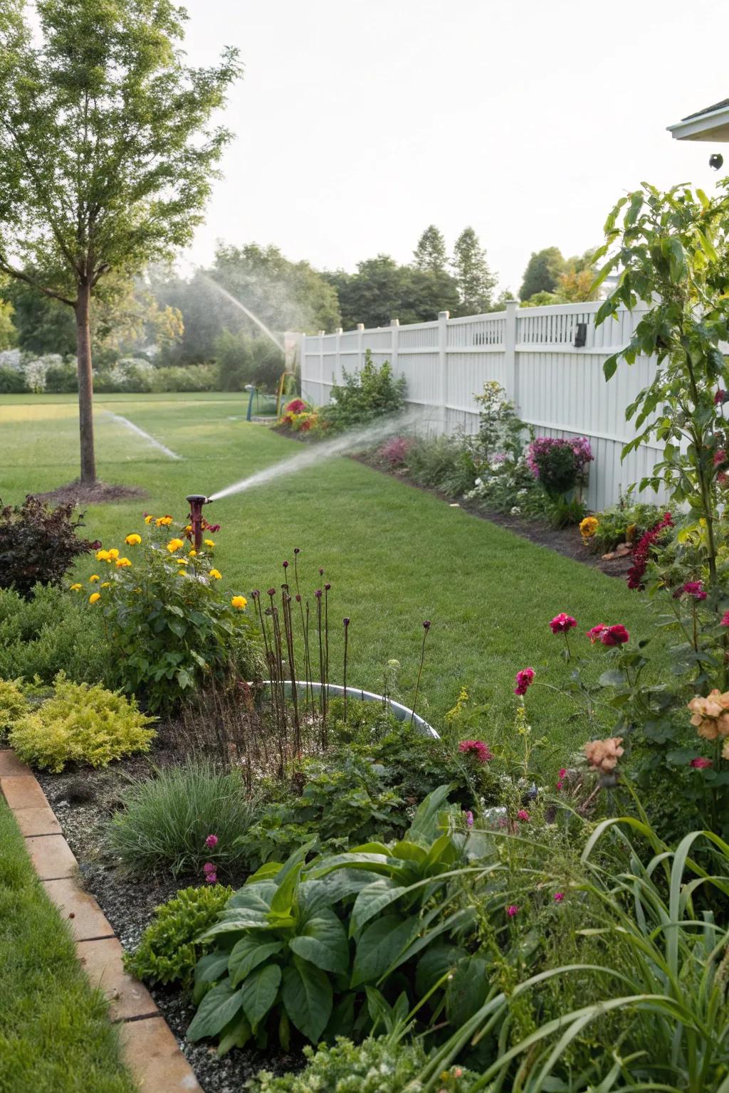 Smart watering guarantees your garden stays lush effortlessly.