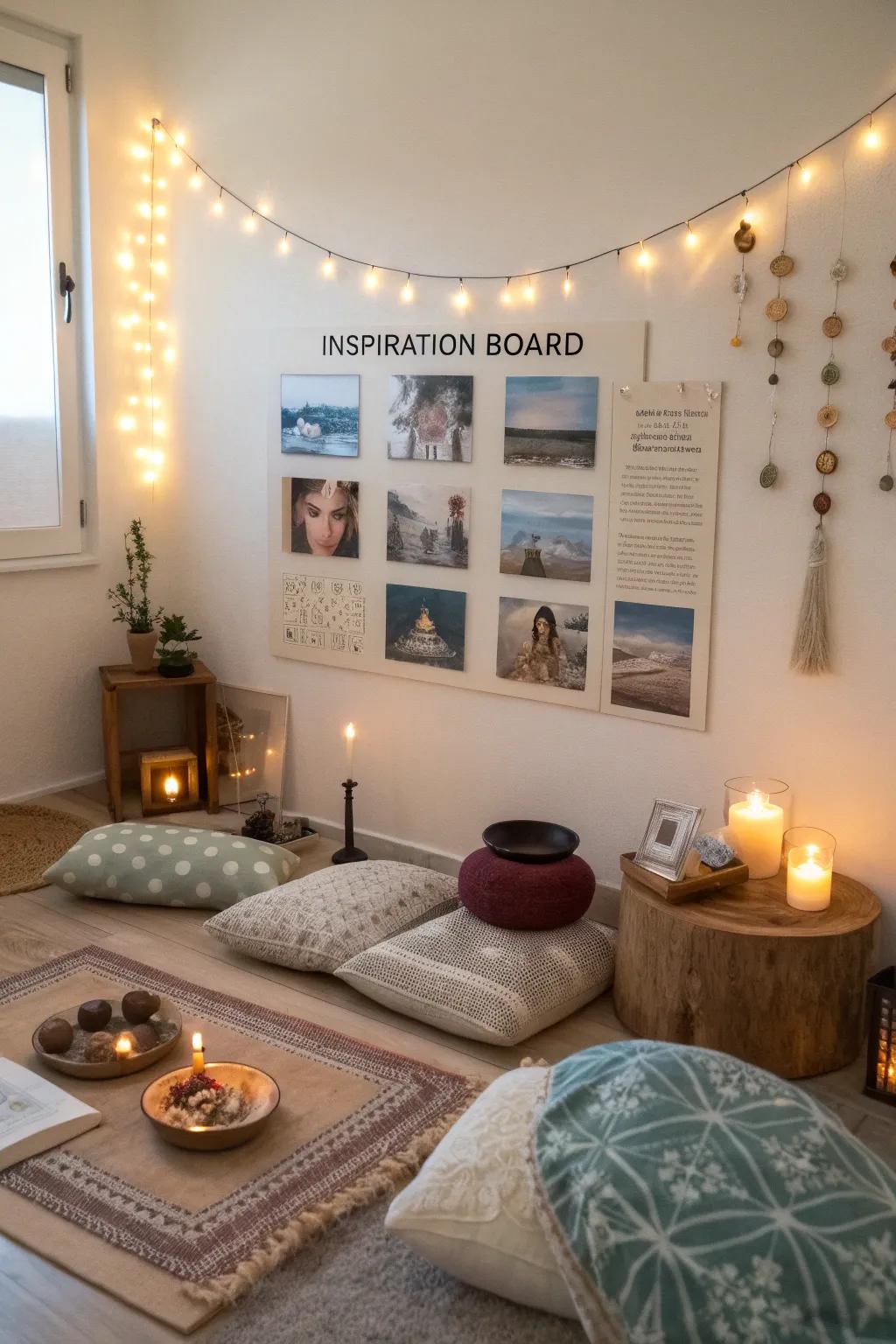 Encourage consciousness with a board dedicated to presence and reflection.