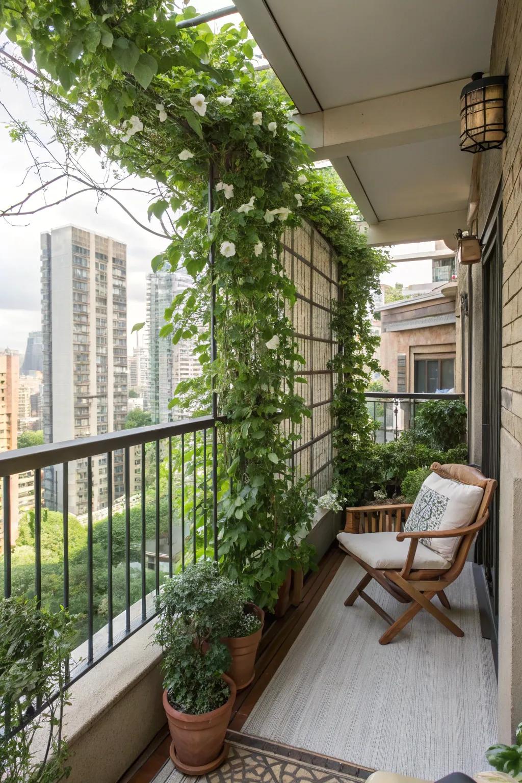 Savor a slice of nature with patio star creeper frameworks.