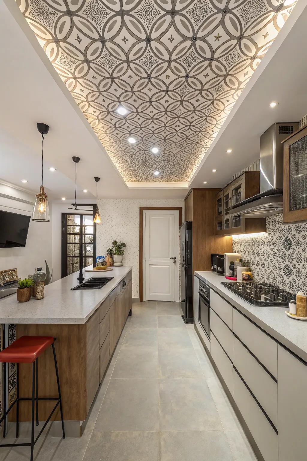 Experiment with perception utilizing composition ceiling designs.