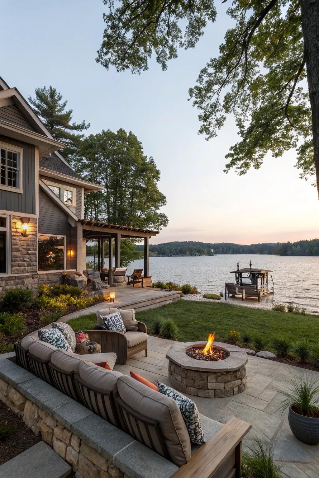 Outdoor living spaces extend comfort to nature.