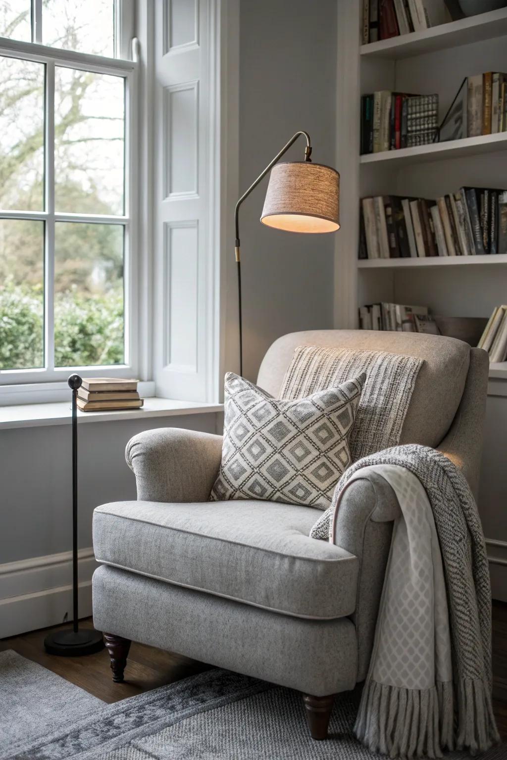 Cozy areas add charm and function.