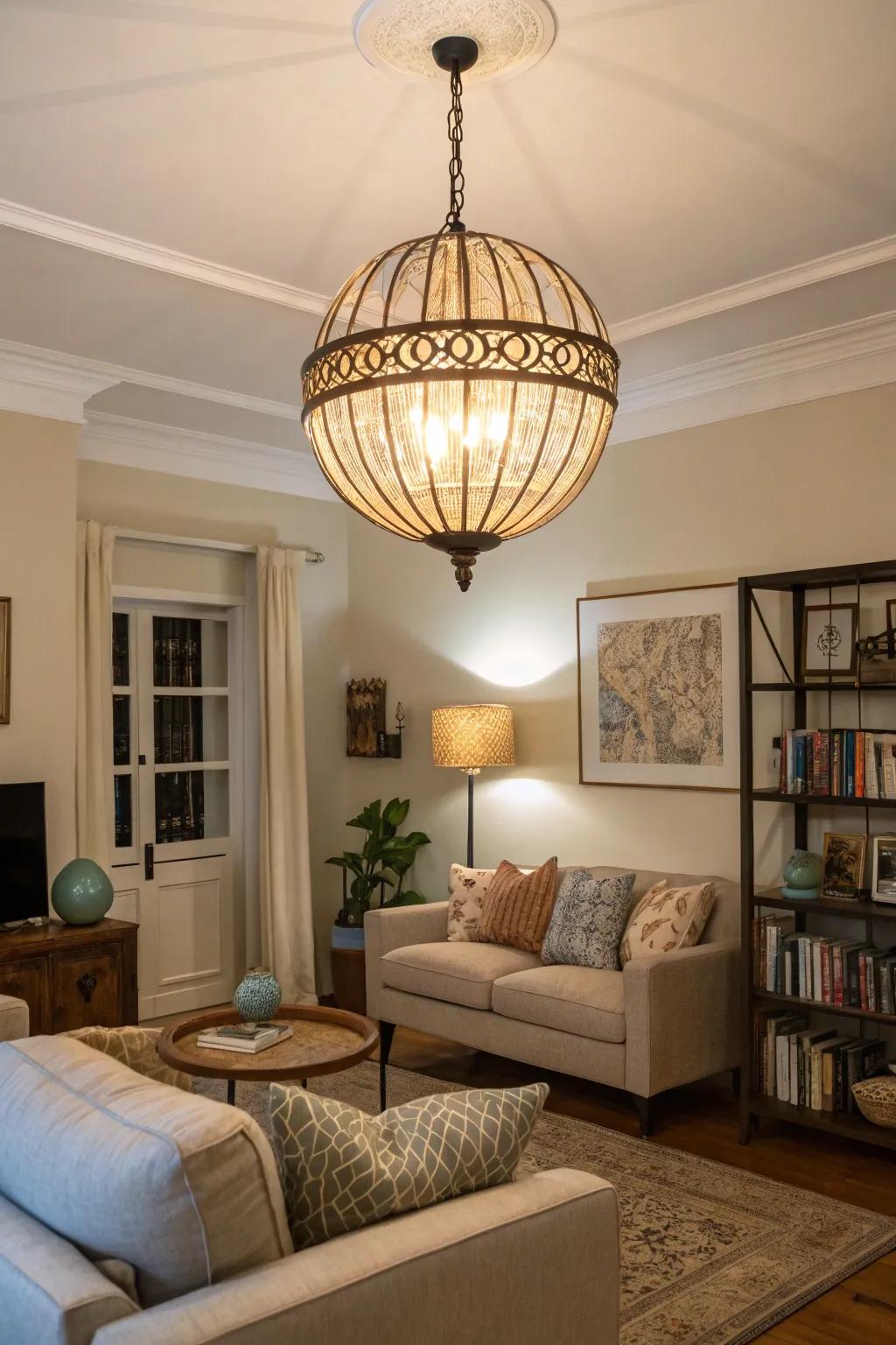 A lighting piece that doubles as art.