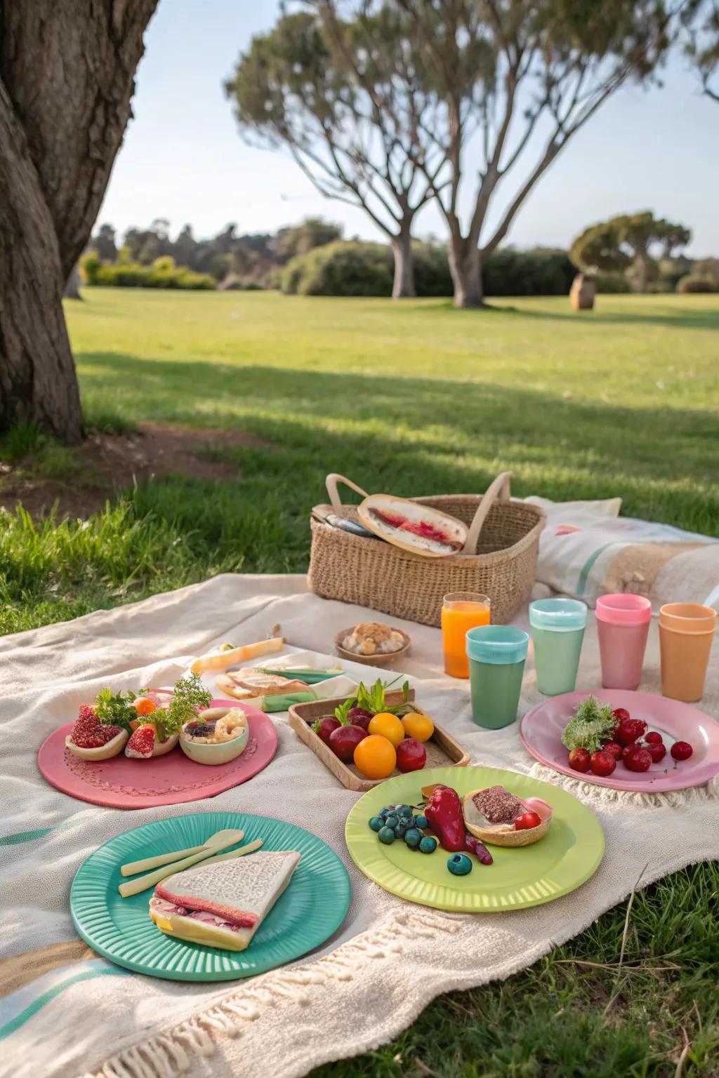 Environmentally-friendly decor enriches the natural charm of park environments.